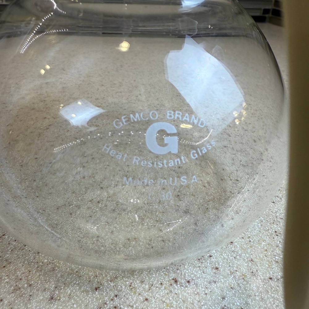 Vintage Gemco Micro-Kettle Heat‎ Resistant Glass Tea Pot & Sugar Pourer Set 6.5" - Picture 10 of 16